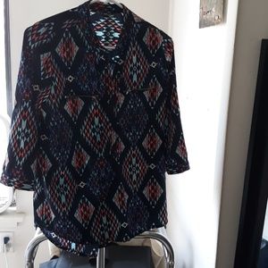 Time To Bloom Aztec style blouse